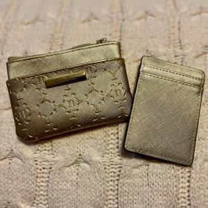 Gold Coin Purse & Card Holder Set
